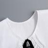 Petal False Collar Lace Up Detachable Shirt Vintage Lapel Fake Collar