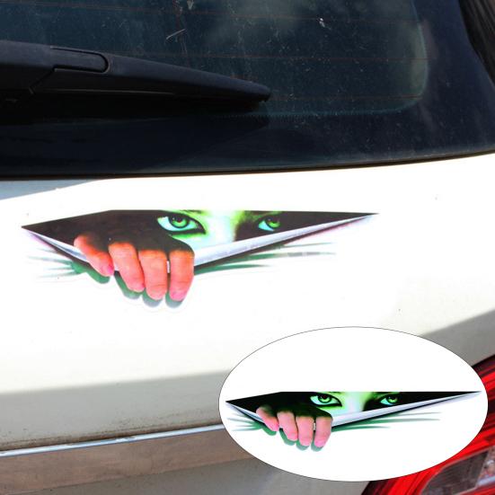 3D Автомобильная наклейка, креативная модифицированная наклейка, выглядывающая в глаза, водонепроницаемый автостайлинг