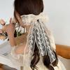 French Style Lace Bow Hair Clip Sweet Women Hairpin Fashion Lace Embroidery Hair Clip  Headdress