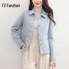 Fanzhen Women's 100% Wool Short Coat