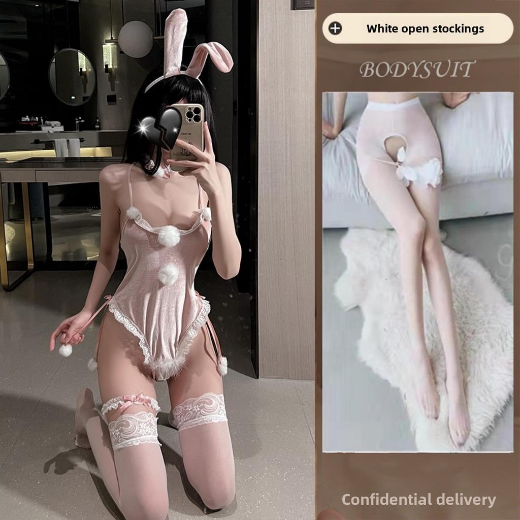 Sexy Christmas Lingerie Seduction Robe Uniform Suit Pajamas Sex Passion Winter Bunny