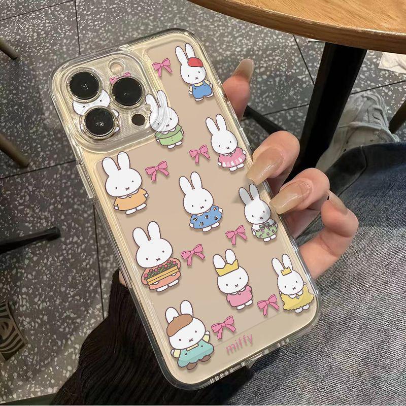 Tulip Miffy Transparent Space Case for Apple 17 Pro Max, Precision Fit for 14, 15, 16 Pro