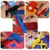 Montessori Wooden Multi-layer Busy Board Toy for Toddlers Life Skills Practice Zipper Buckle Shoelace for Kids Early Education