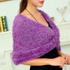 Women Scarf Bright Color Thick Plush Scarf Outdoor Travel Beach Multi-Functional Neckwear Versatile