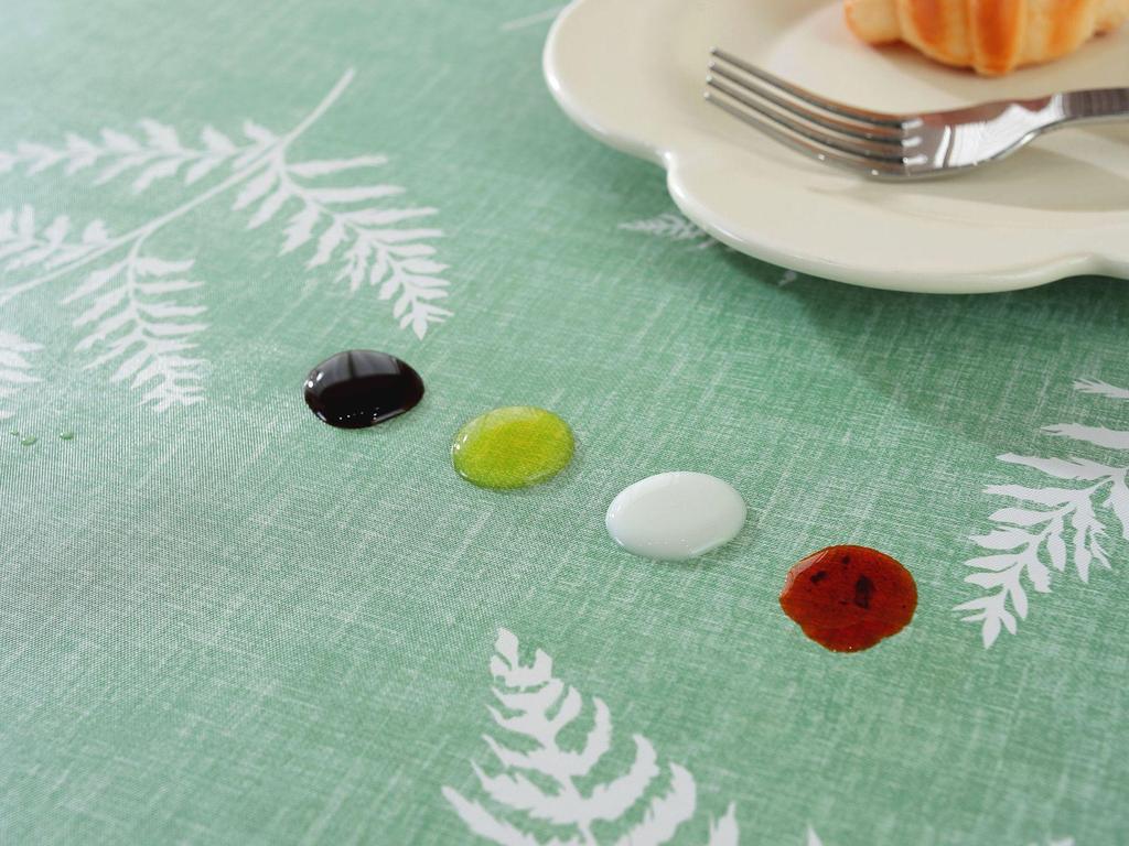 Круглая скатерть ПВХ скандинавского принта - Водонепроницаемая, Маслостойкая с эластичной фланелевой подкладкой