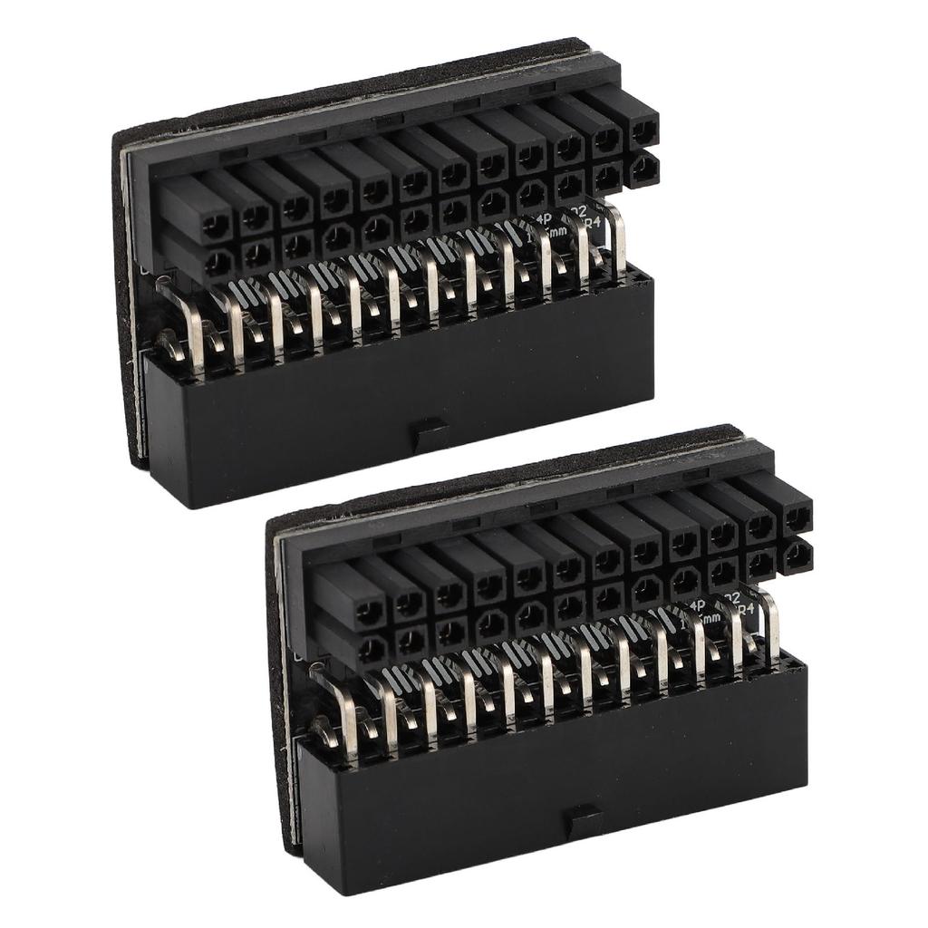2PCS ATX 24 Pin 90 Degree адаптер материнская плата 24Pin Female to 24Pin Male 90 Degree Extension Connect