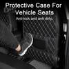 Car Seat Back Protector Cover with Storage Bag Universal Easy Install Dirt Resistant Faux Leather Easy Clean Protective Case