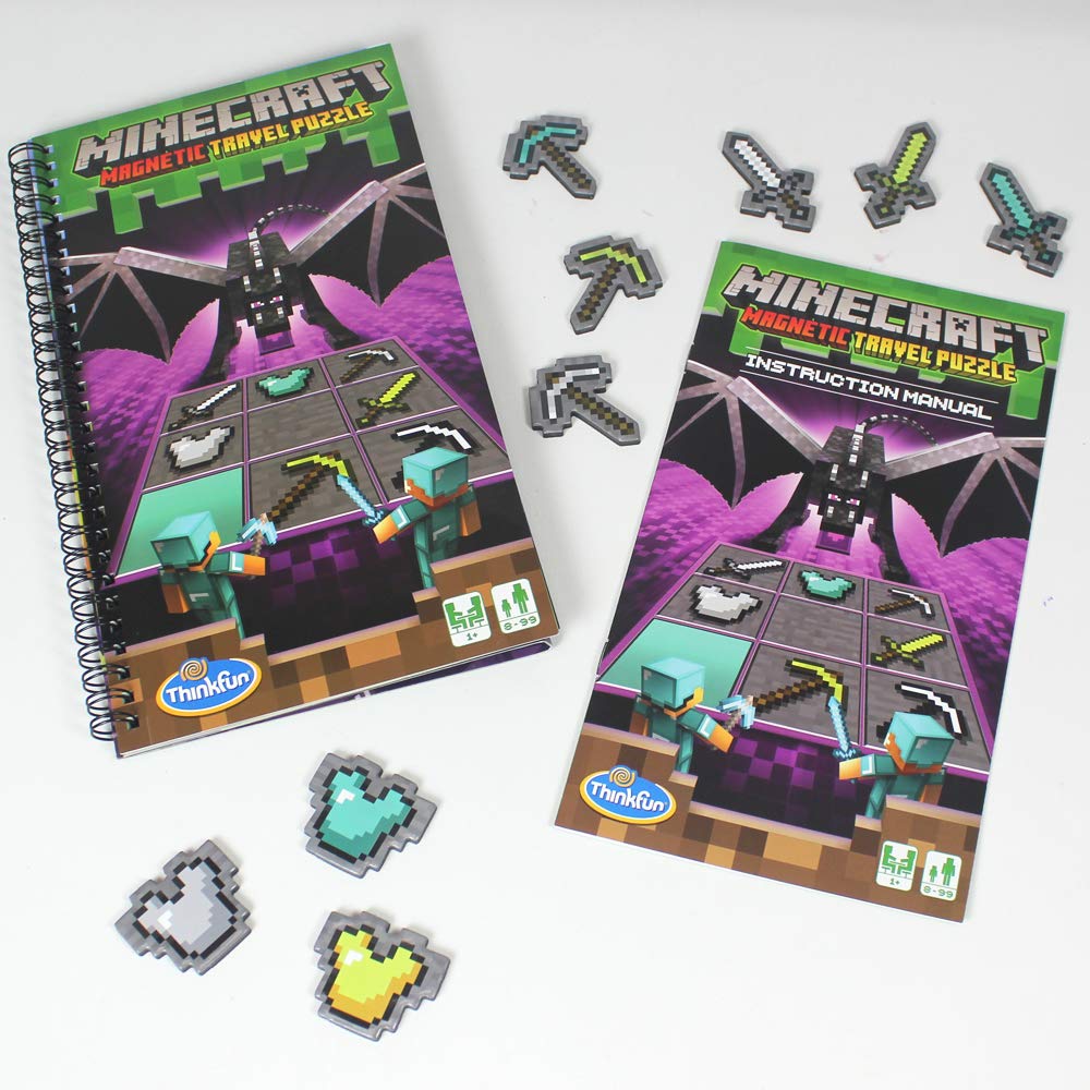 ThinkFun Magnetic Travel 31521 Инструкция на японском языке прилагается для детей от 8 лет ThinkFun "Minecraft Puzzle"