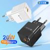 Upgraded 20W Fast Charger for MacBook Pro/iPhone 16/Samsung S25 - 2-Port Compact,Safe Certified,Hot Sale, Global Version