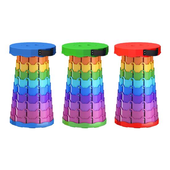 Складной стул с ручкой для переноски Портативный Регулируемый по высоте Легкий Сверхпрочный