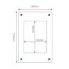 Acrylic Picture Frame Double Sided Fridge Magnetic Frame Accessories Magnetic Picture Frame