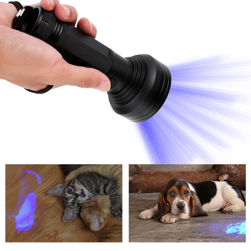 UV Flashlight 395 400nm Auto Air Conditioner Oil Pipes Leak Detector Tool 68 LED Purple Light Flashlight UV Glue Curing