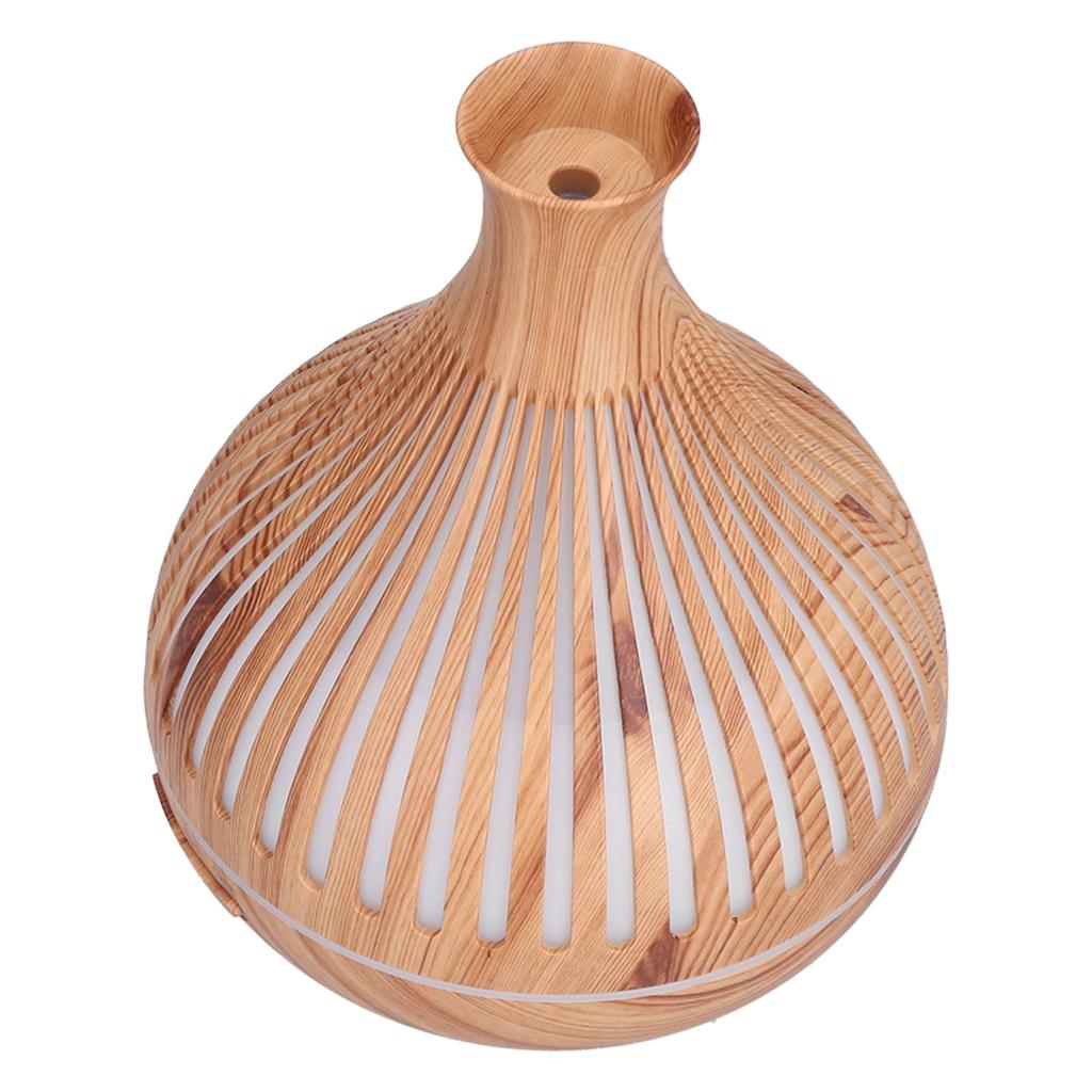 400 мл Увлажнитель воздуха Wood Grain Desktop с цветным светодиодным пультом дистанционного управления Электрический аромадиффузор