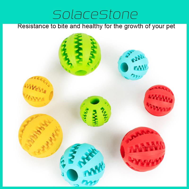 Durable Elastic Rubber Dog Toy Ball For Teeth Cleaning And Interactive Play