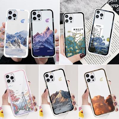 Чехол для телефона Snow Mountain Sunset для Iphone 14 13 12 11 Pro Xs Max Xr X Se 2022 2020 8 7 6 6s Plus, мягкий противоударный чехол из ТПУ Funda Etui