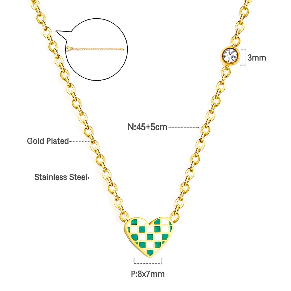 Dainty Shell Jewelry Gold Plated Necklace Women Custom Engraving Pendant Necklace Fashion 316L Stainless Steel Heart Necklaces
