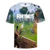 Футболка Fortnite для подростков с 3D-принтом, летняя, дышащая, хлопковая