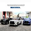 1:32-масштабная модель автомобиля Lexus LX570 для бездорожья из сплава, литая под давлением, металлическая игрушка-автомобиль с откатным механизмом со звуком и светом, 6 открытых дверей для детей, коллекция подарков для взрослых