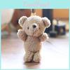 Plush Bear Teddy Keychain Pp Cotton Filled Bag Decor Kids Gift Animal Stuffed