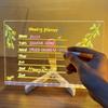 1SET светящийся акриловый ночник прозрачный настольный светильник DIY рукописный световой рисунок сообщение ночник lam
