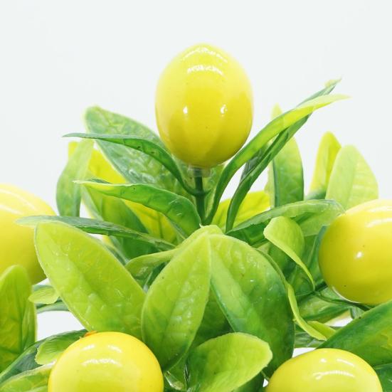 Искусственное растение бонсай Красивое изысканное яркое искусственное растение Апельсин Лимон Персик Фрукт