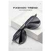 aoron Gradual Change Sunglasses Men's Colorful Two-color Large Frame Sunglasses Fashion Metal Sunglasses