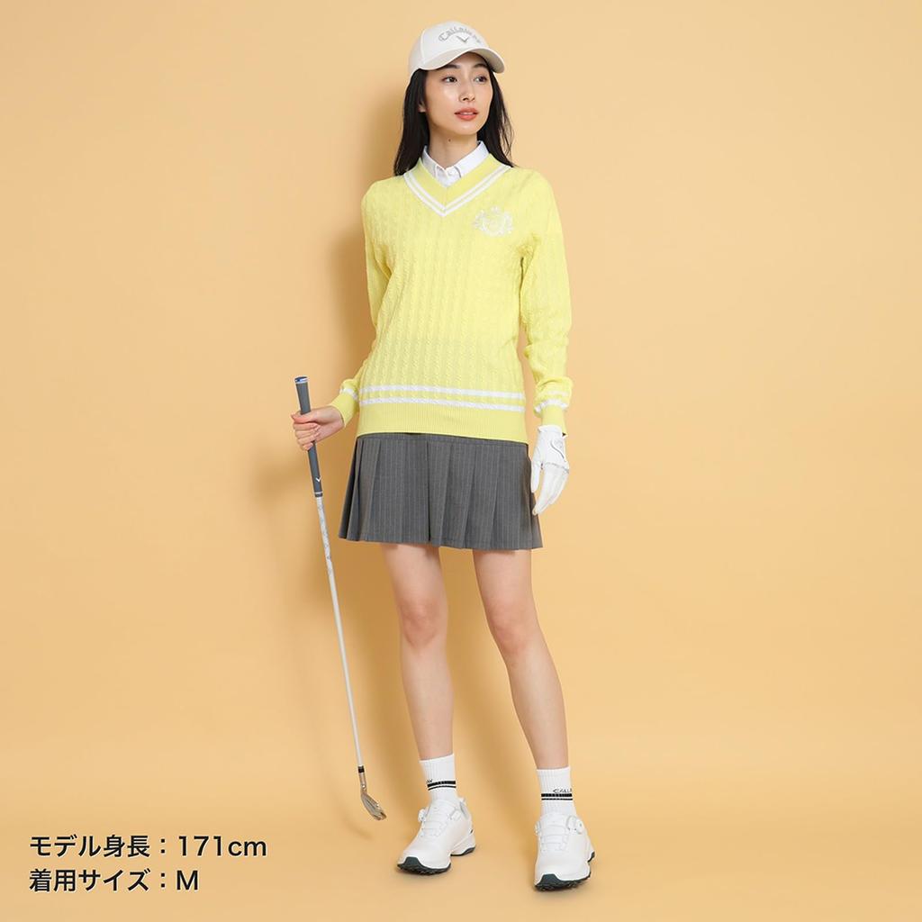 Skirt Golf C25128204 SS [Callaway] Women's (Pleated/Pinstriped Pattern) / / 1020_Gray