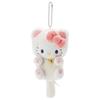 Плюшевая кукла-кошка Hello Kitty в форме сердца, подвеска-брелок для рюкзака, украшение
