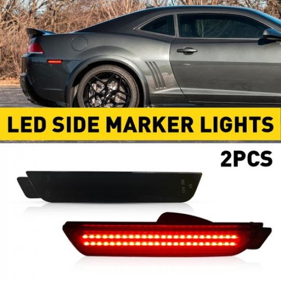 Dynamic White Amber Red LED Side Blue Marker For Light Chevy 2010-2015 Camaro