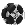 38mm 1.5 Inch Double Aluminum Omni Wheel Robot Omni Directional Wheel with Metal Hubs 14166