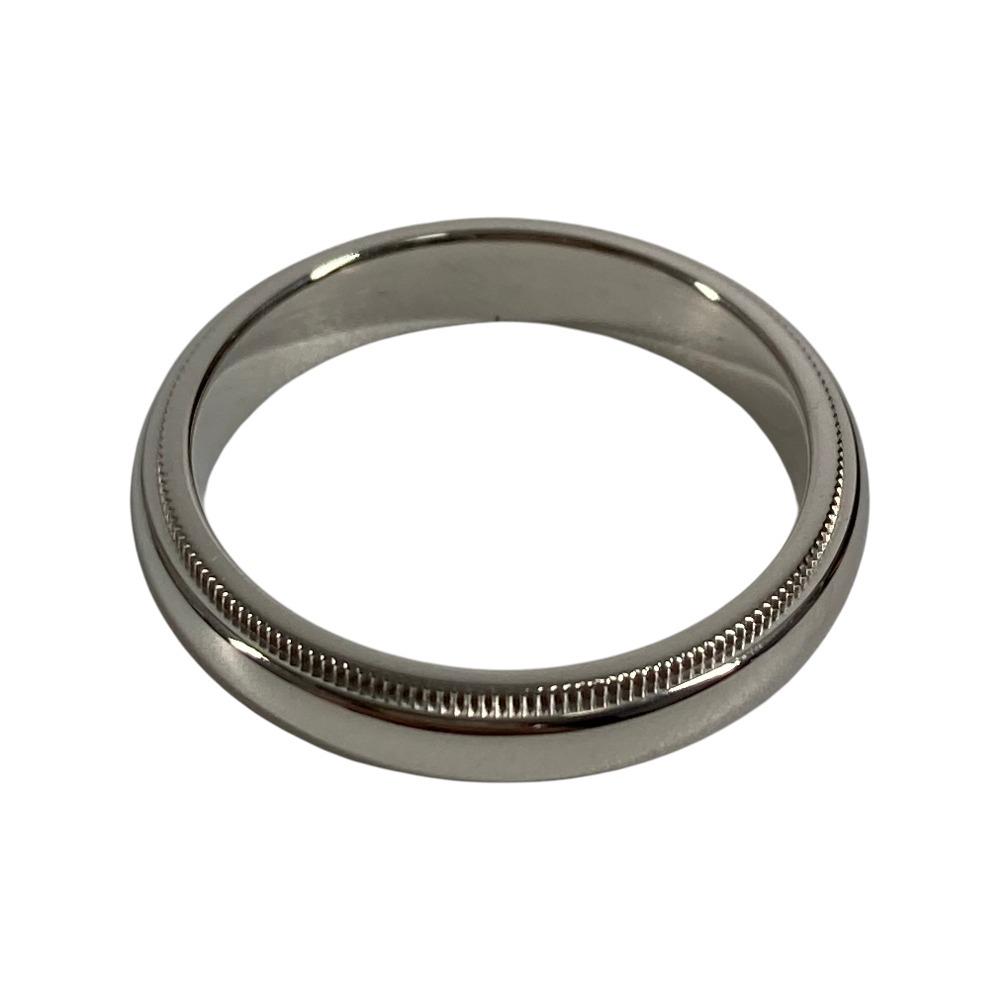 TIFFANY&Co. Milgrain Platinum Accessories Jewelry Ring Pt950 Silver