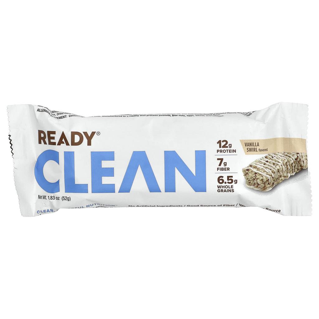 Ready Clean Protein Bars, Vanilla Swirls, 12 Bars, 1.83 Oz (52 G) Each