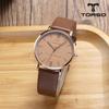 Torso T0014L Leather Dial Couple Watch Unisex Leather Wristwatch