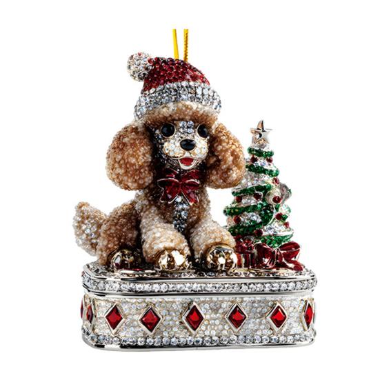 Рождественское украшение 2D плоский акриловый Санта-Клаус/Снеговик/Щенок елочные подвески для праздничной елки