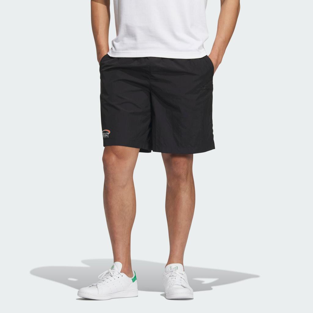 Adidas Originals Play Football Light Woven Shorts With Trefoil Logo Embroidery And Drawstring Mid-Waist Men Shorts Black IW6312