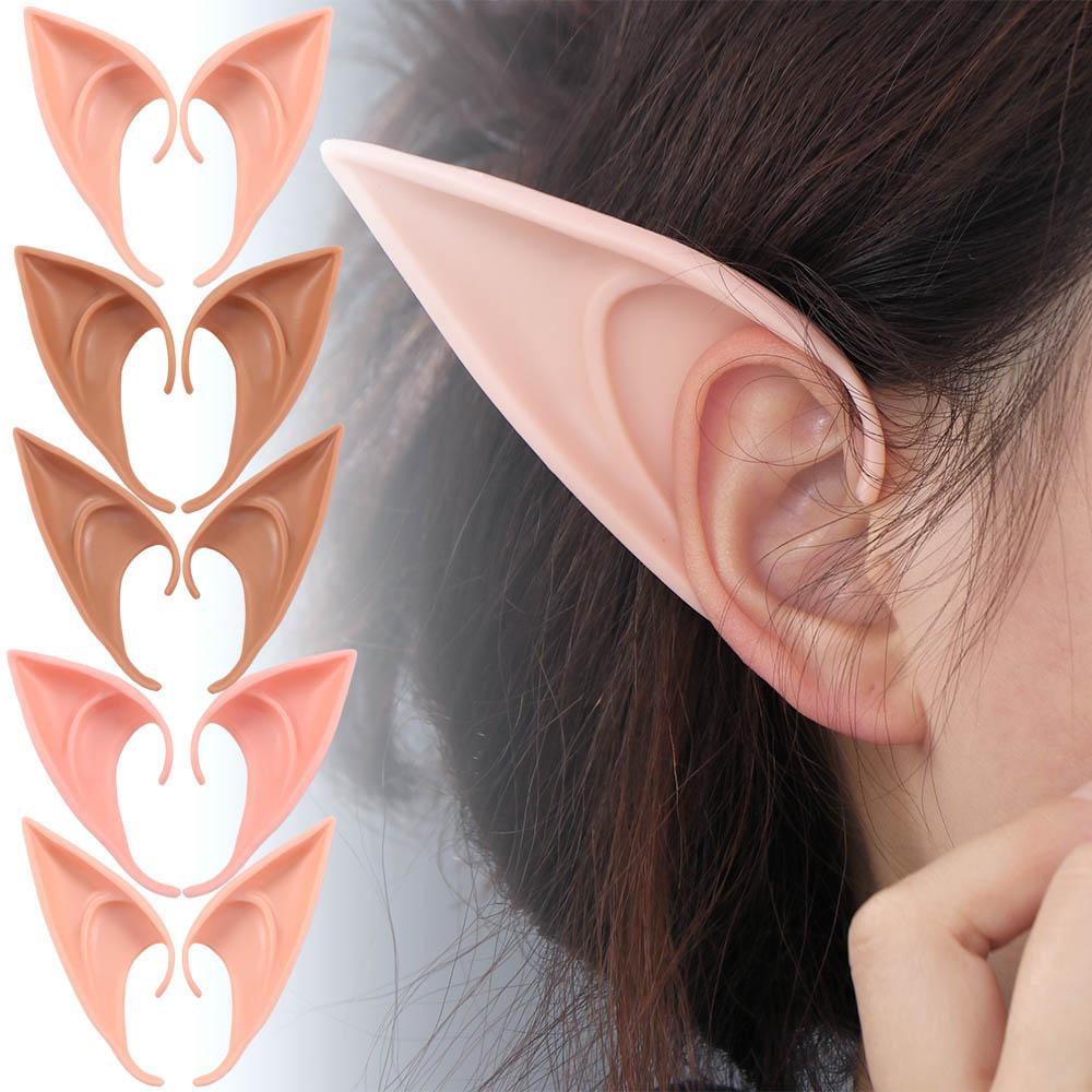 Cute Fairy Cos Accessories Role Play Ear Cuff Jewelry Women Earrings False Ears Elf Ears