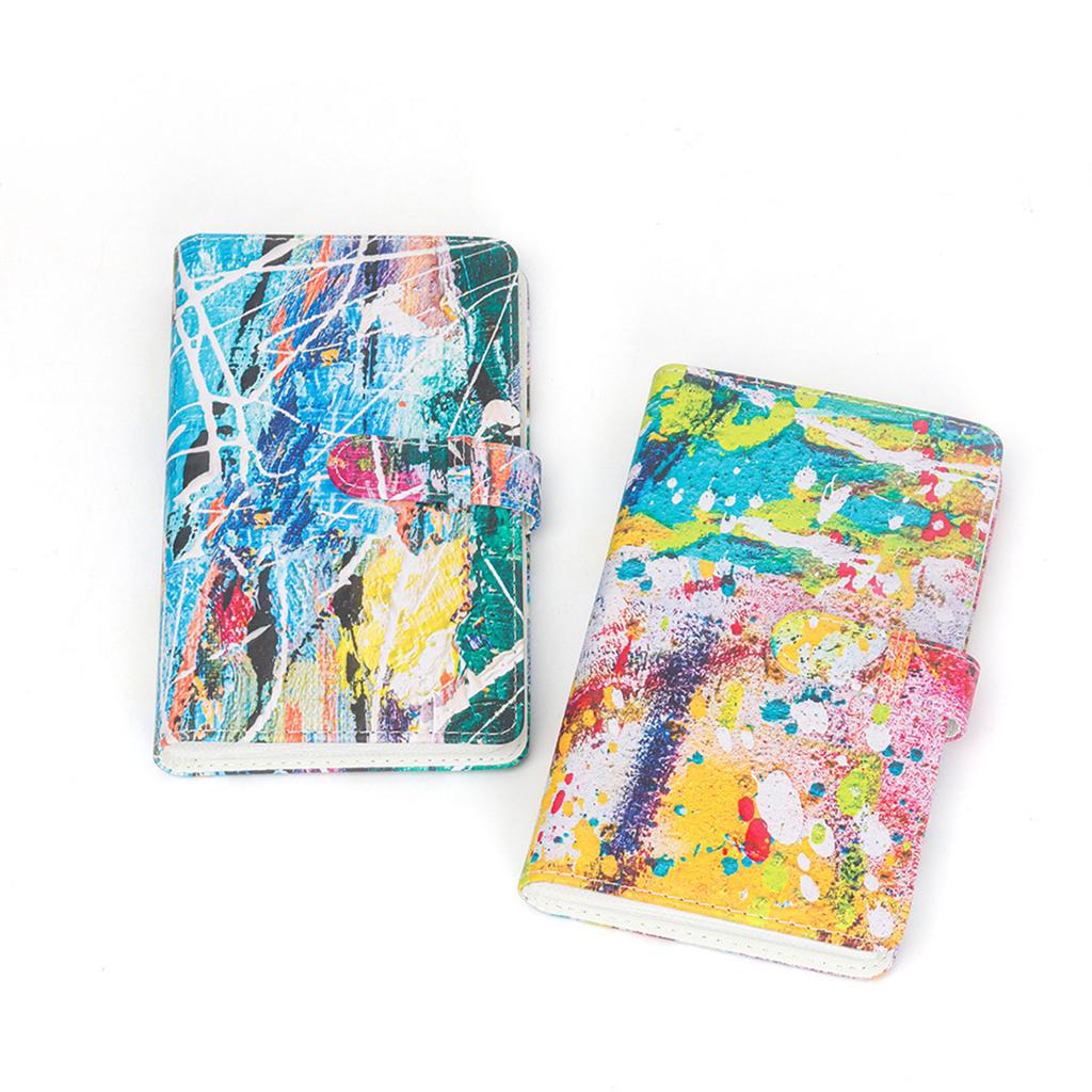 Compact 96 Pocket Photo Album Artistic Pattern Ticket Card Collection for Photography Enthusiasts and Memory Keepers