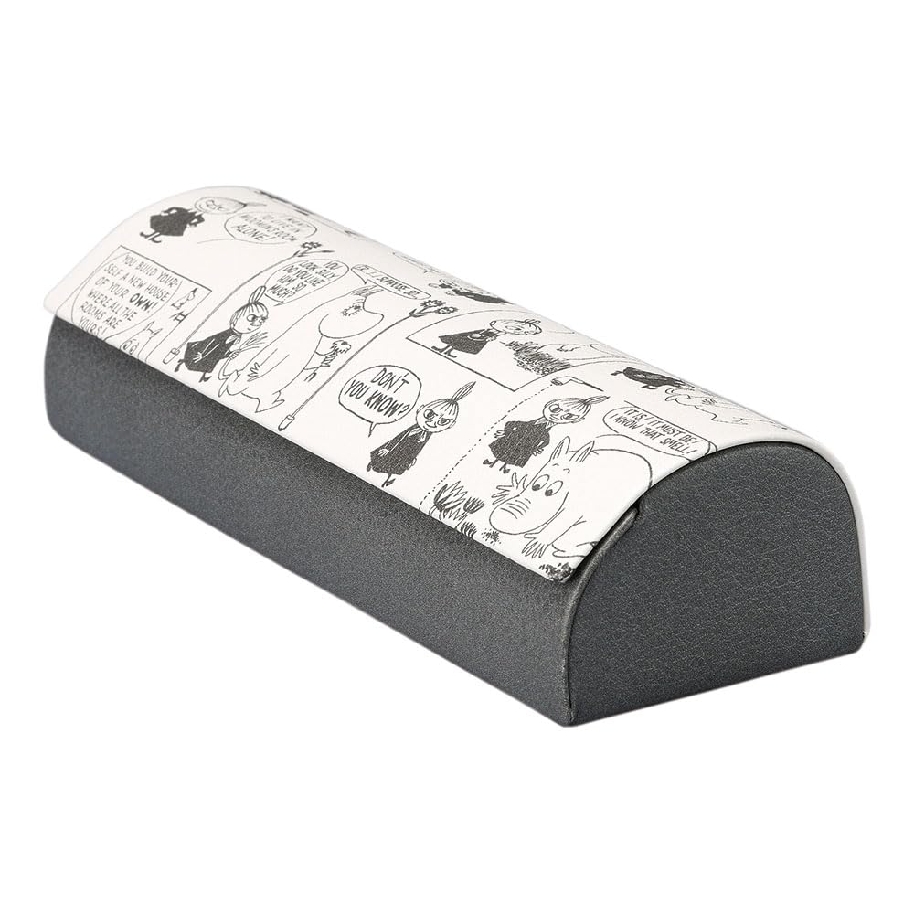 Pearl Moomin Little My Hard Eyeglass Case with Synthetic Magnetic and Microfiber Comic Perfect Gift for Day or Day Leather, Closure, Cloth, Unisex,