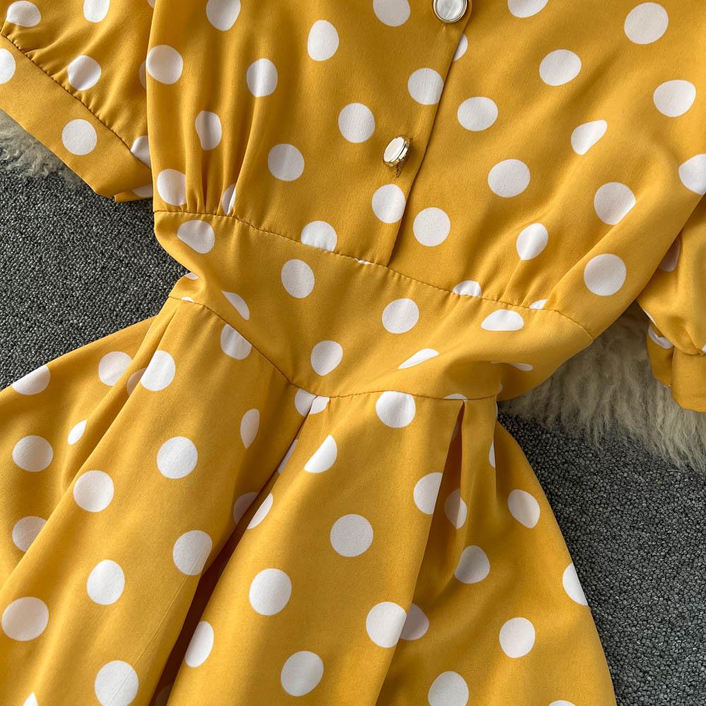 RUGOD Маленькое шифоновое платье Fresh Mori Super Fairy, темпераментное платье с V-образным вырезом, среднее и длинное платье феи Platycodon, платье для французского чая-брейка