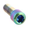   Alloy   Tapered   Screw With Washer For Mountain Bike(colorfulCelsiusM6x16)
