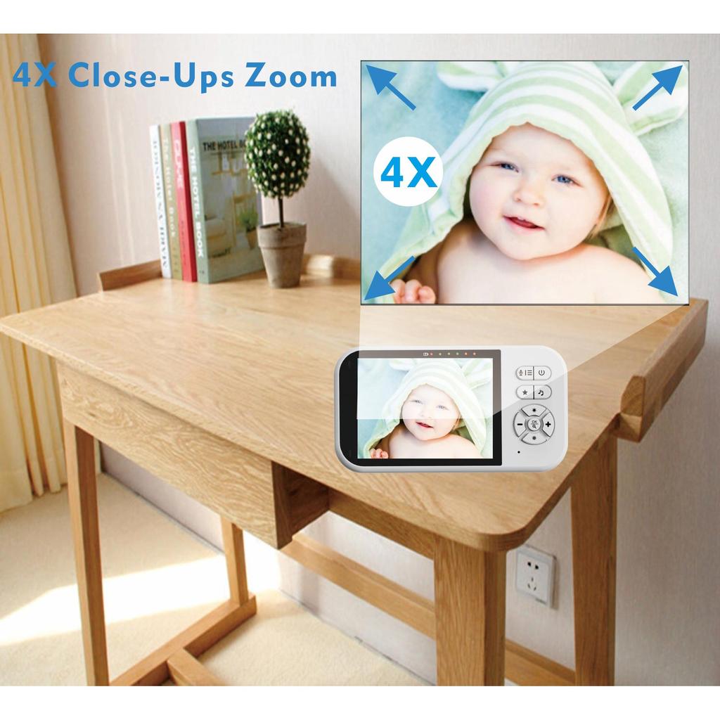 Няня SP316 Видеоняня 2,4G Беспроводная с 3,5-дюймовым ЖК-дисплеем 2-сторонняя аудиоразговорная камера наблюдения ночного видения