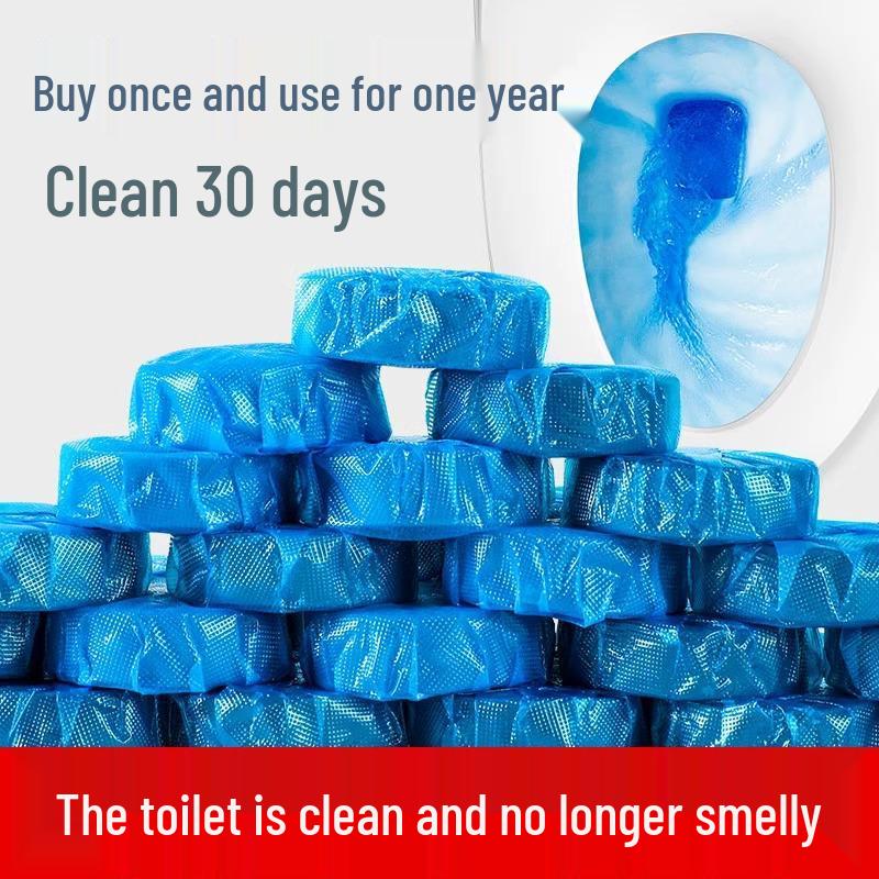 Набор из 3 антибактериальных средств для чистки унитаза: Мощная дезодорация, ароматное удаление накипи, длительный устранитель запаха