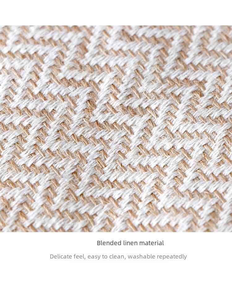 Простая складная корзина для хранения из плетеной джутовой ткани для гардероба