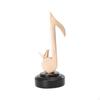 Melodic Note Figurine Musician Gift Resin Decorative Statue for Bedroom Livingroom Shelf