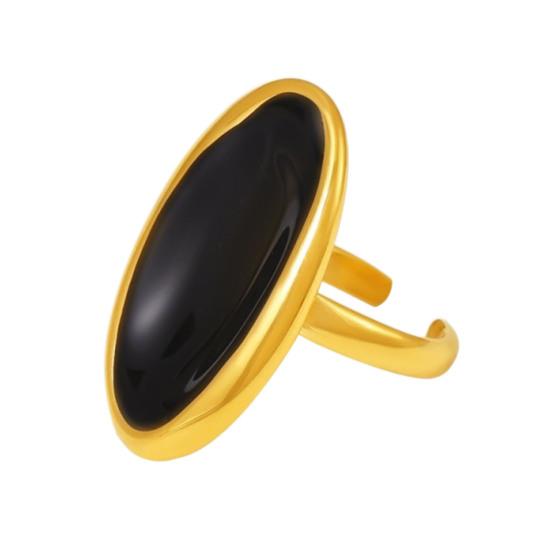 Кольцо с большим овальным драгоценным камнем, ручная работа, открытое кольцо в этническом стиле, ювелирные изделия, подарки на день рождения для мужчин, отца, мужа, парня