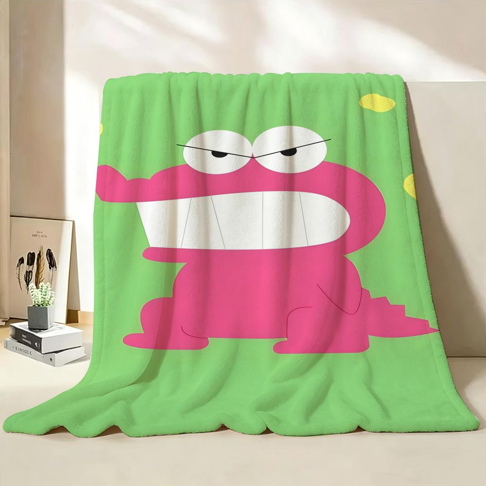 Character C Chocobi Throw hot Flannel Throw Blanket Suitable for Sofa Living Room Bedroom soft