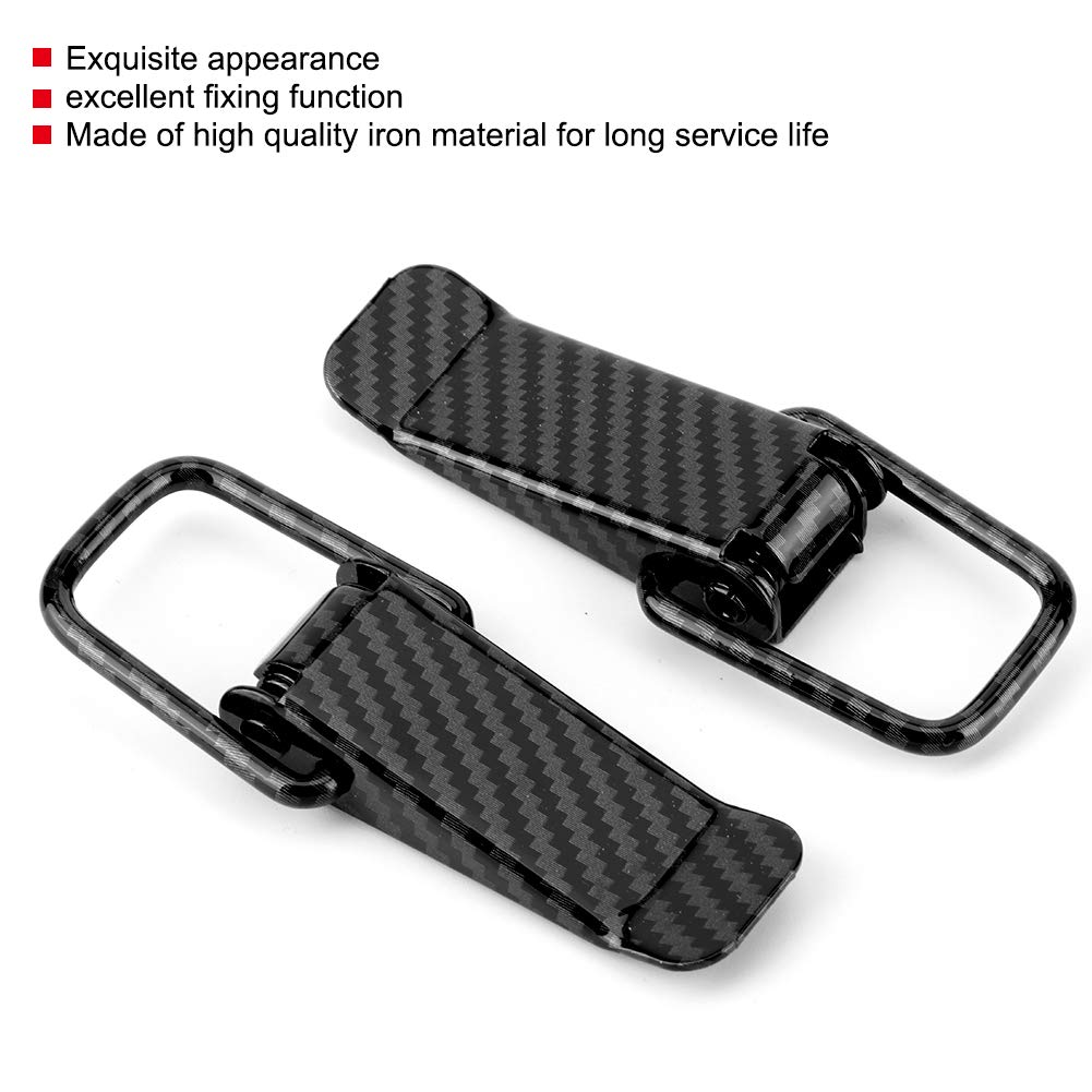 Зажим для бампера автомобиля, универсальный зажим для замка безопасности грузовика, быстросъемный крепеж для бампера автомобиля, крыла, крышки багажника, черная текстура из углеродного волокна