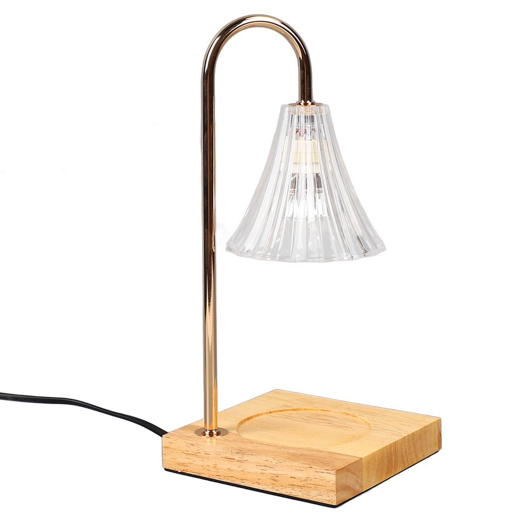 Подогреватель свечей, декоративная электрическая лампа для плавления воска с регулируемой яркостью, с деревянной основой, ЕС