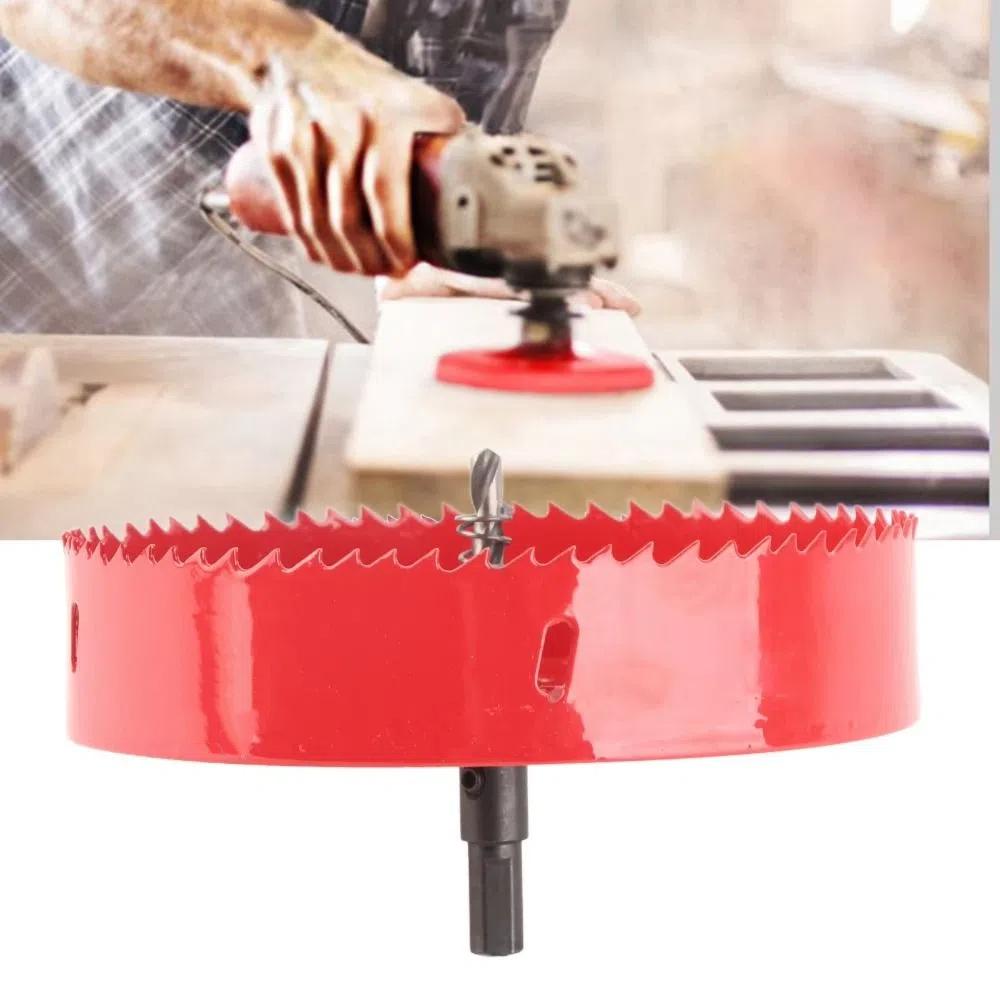 HSS Hole Cutter Wear Resistance Drill Bit Hole Saw 152mm 6 Inch Hole Saw Plasterboard