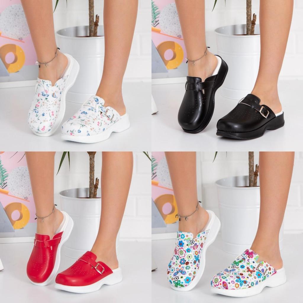 Ортопедические женские медицинские сабо — противоскользящие, удобные